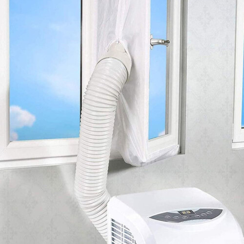 Window Air Lock Seal for Cold Air Retention, Adjustable Size 400 cm, HVAC Compatible, Quick Cooling Efficiency 2