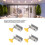 Aluminium Alloy Window Lock 4Set for Vertical Horizontal Windows 5