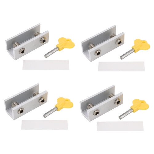 Aluminium Alloy Window Lock 4Set for Vertical Horizontal Windows 2