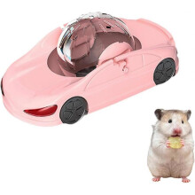(Pink) Hamster Running Ball, Interactive Hamsters Fitness Rolling Ball, Hamster Sport Wheel Running Ball, Car Rolling Toy for Hamsters Gerbils Mice