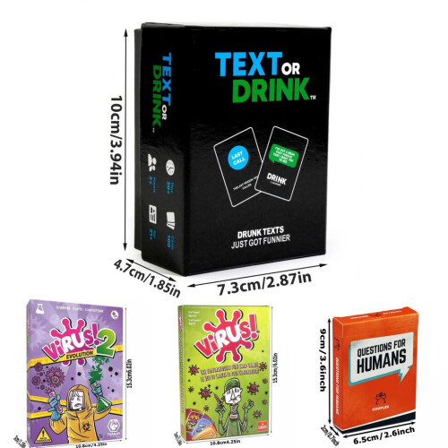 (Moose Master Camel)Sotally Tober Dog Man Virus Text Drinking Moose Master Fun Desktop Card Game 2