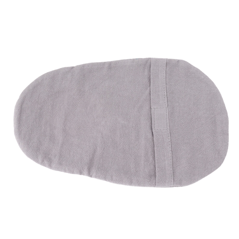 Gray Soft Cotton Ostomy Bag Cover, Reusable, Breathable, 24X16cm
