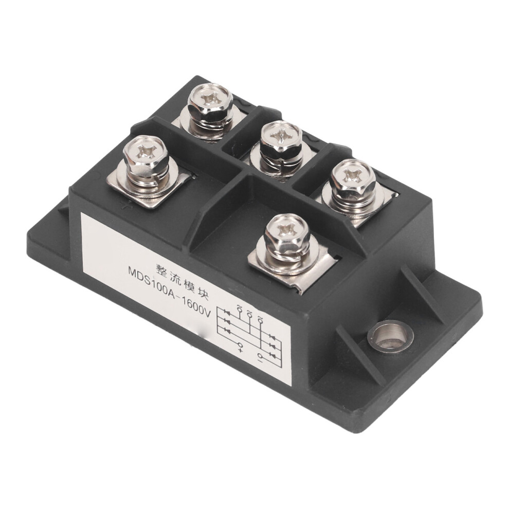 100A 1600V 3-Phase Brass Bridge Rectifier Module, Heat Dissipation 9411338781379