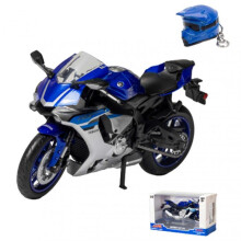 (Blue) 1:12 Casting Motor Car Model Yamaha Yzf R1-like Toy Car Detailed Design 1pc