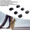 6Pcs Silicone Saxophone Key Risers Cushions Black for Comfortable Play 3