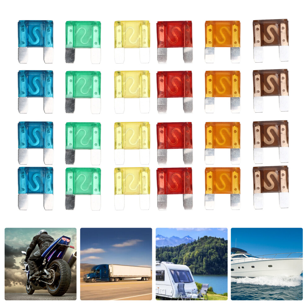 24Pcs Automotive Fuse Assortment Kit With Storage Box, 20A-70A 8411338784258
