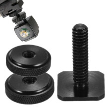 Hot Shoe Adapter for Flash with Double Screw 1/4 Inch Mount for Photography Tripod and Field Monitor Compatibility