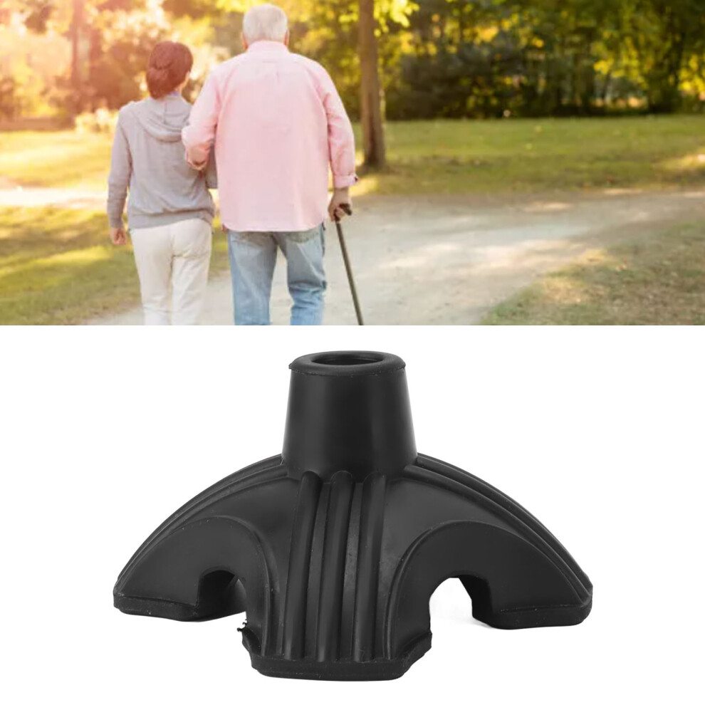 Durable Non Slip 4 Prong Cane Tip Pad for Better Traction