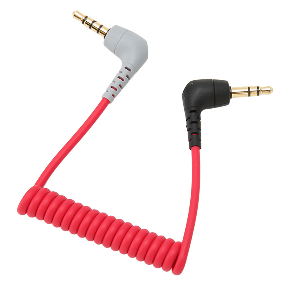 3.5Mm Male To Male Trs To Trrs Right Angle Adaptor Cable 20Â50Cm 4191338790087