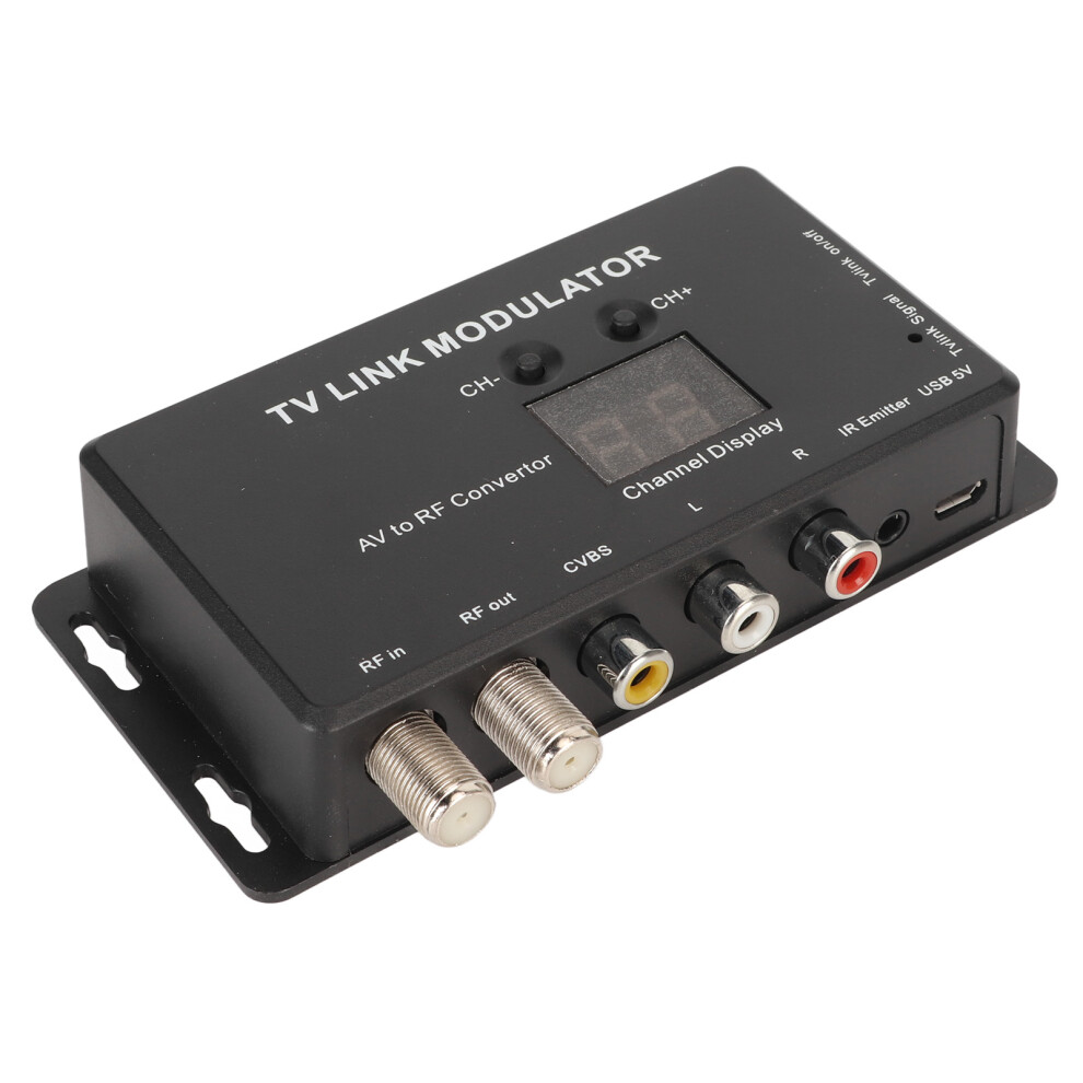 Uhf Tv Link Modulator 471.25Â885.25Mhz Av To Rf Converter With Ir Return 9321338790151