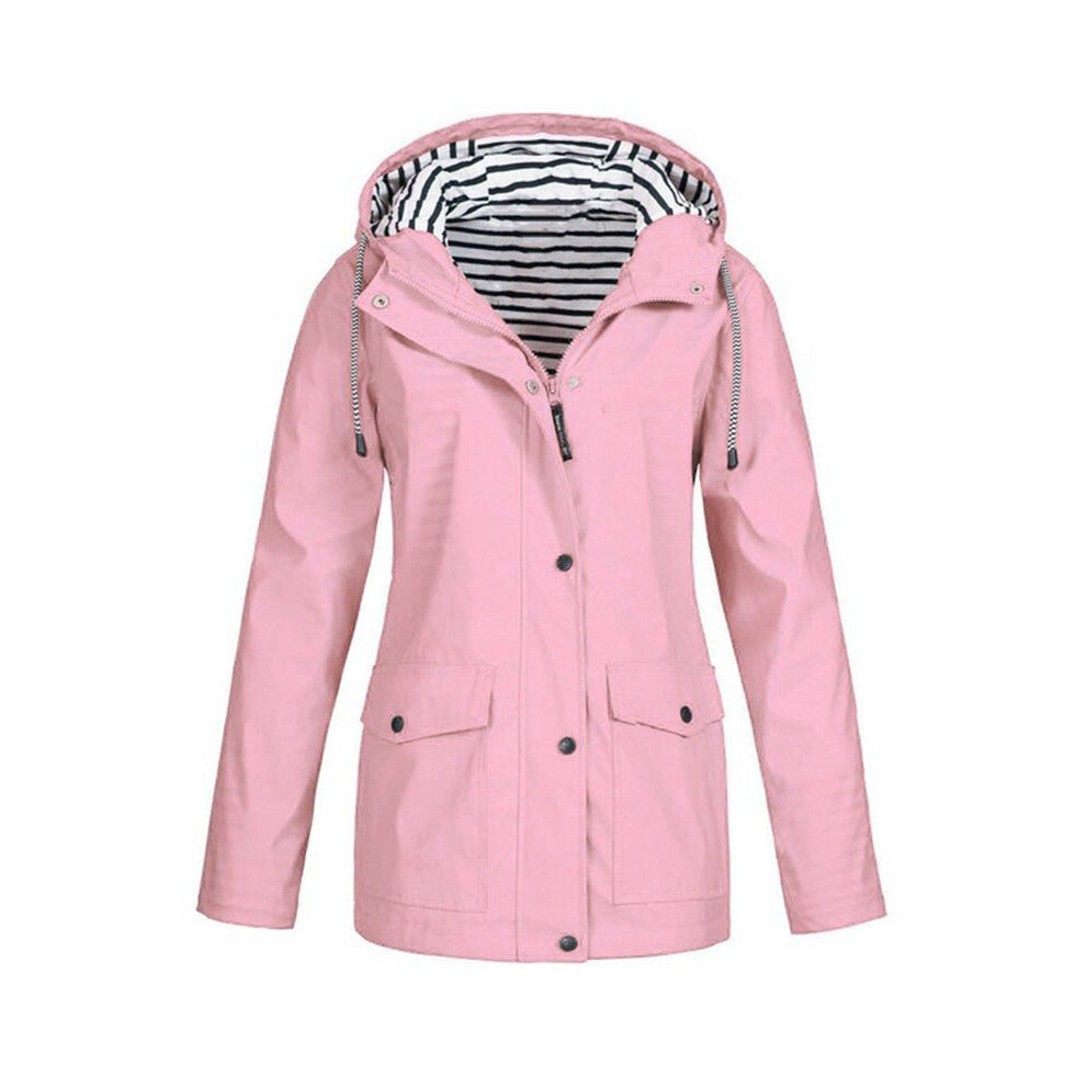 (Pink,5XL)Imperméable imperméable femme extérieur vent pluie forêt veste manteau pluie
