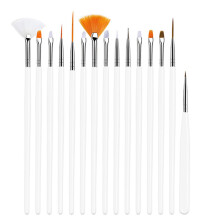 Professional Nail Art Brush Set 15 Pieces for Gel Nail Designs, Precision Tools for Easy Application and Detailing