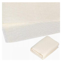 Speaker Fabric, Vintage Style Linen Look, Transparent Dustproof Retro Cover for Guitar, Audio, Subwoofer, 1.45m x 0.5m, White