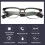 Black Open Ear Smart Glasses IPX4 Waterproof Wireless Bluetooth 5.3 Stereo 3