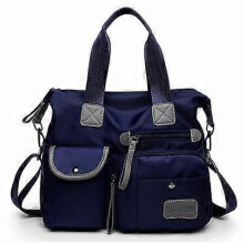 (Blue) Ladies Handbag Wallet Nylon Large Capacity One Shoulder Crossbody Travel Gift