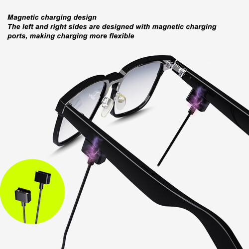 Handsfree Smart Audio Glasses - Bluetooth 5.3 Black Frame IPX4 2