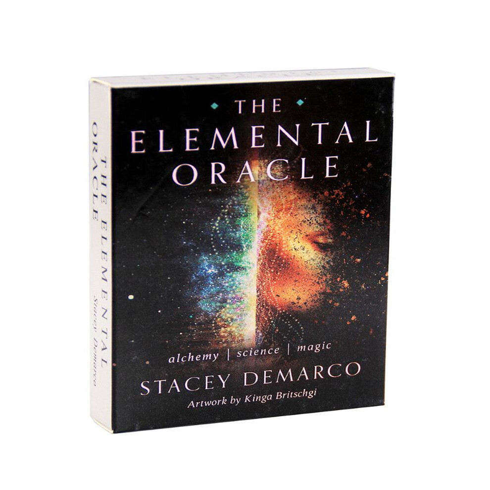 (Elemental)Juego De Mesa De Cartas Del Tarot IngléS Oracle Magic Witch Kali Reiki Hush Spirit Heaven-image