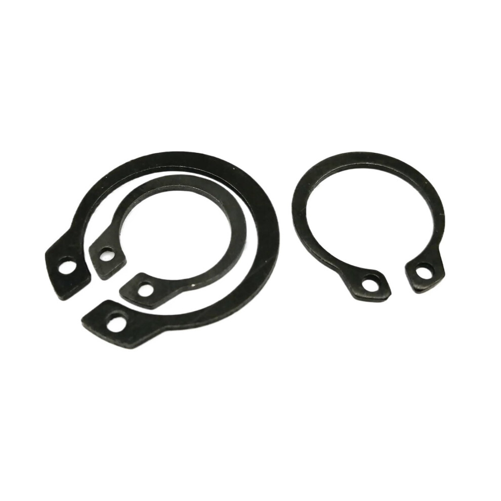 M3 To M40 304 Stainless Steel Black Manganese Wave Retaining Ring Washer C Type External Circlip M14 25Pcs 6947110973364