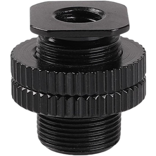 Microphone Stand Conversion Screw 5/8 to 1/4 Inch Adapter for DSLR Camera Tripod Mount with Double Layer Thread 1