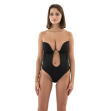 (42XXXL, Black) Women's Backless Body Shapewear Seamless U Plunge Bodysuit Bridal Shaper Adjustable Strap Cut Out Brassiere Bodysuit