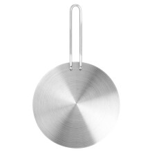 Heat Diffuser Plate 20 cm Stainless Steel Induction Adapter Converter with Removable Handle for Gas Electric Hob Cooking Accessories