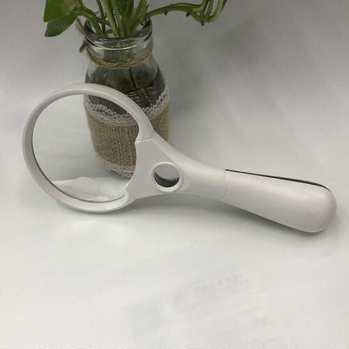(A) Extra Large Strong Magnifying Glass 3 Bright Led Zoom Lightweight Hand Held 25x 1