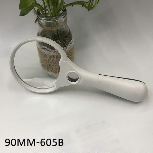 (A) Extra Large Strong Magnifying Glass 3 Bright Led Zoom Lightweight Hand Held 25x 2