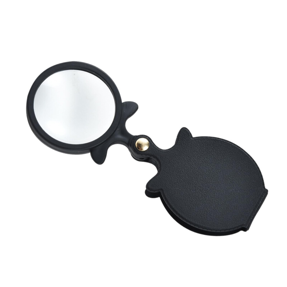 Black 10X Magnifying Glass With Rubber And Abs Frame For Detailed Inspections And Precise Optical Tasks In