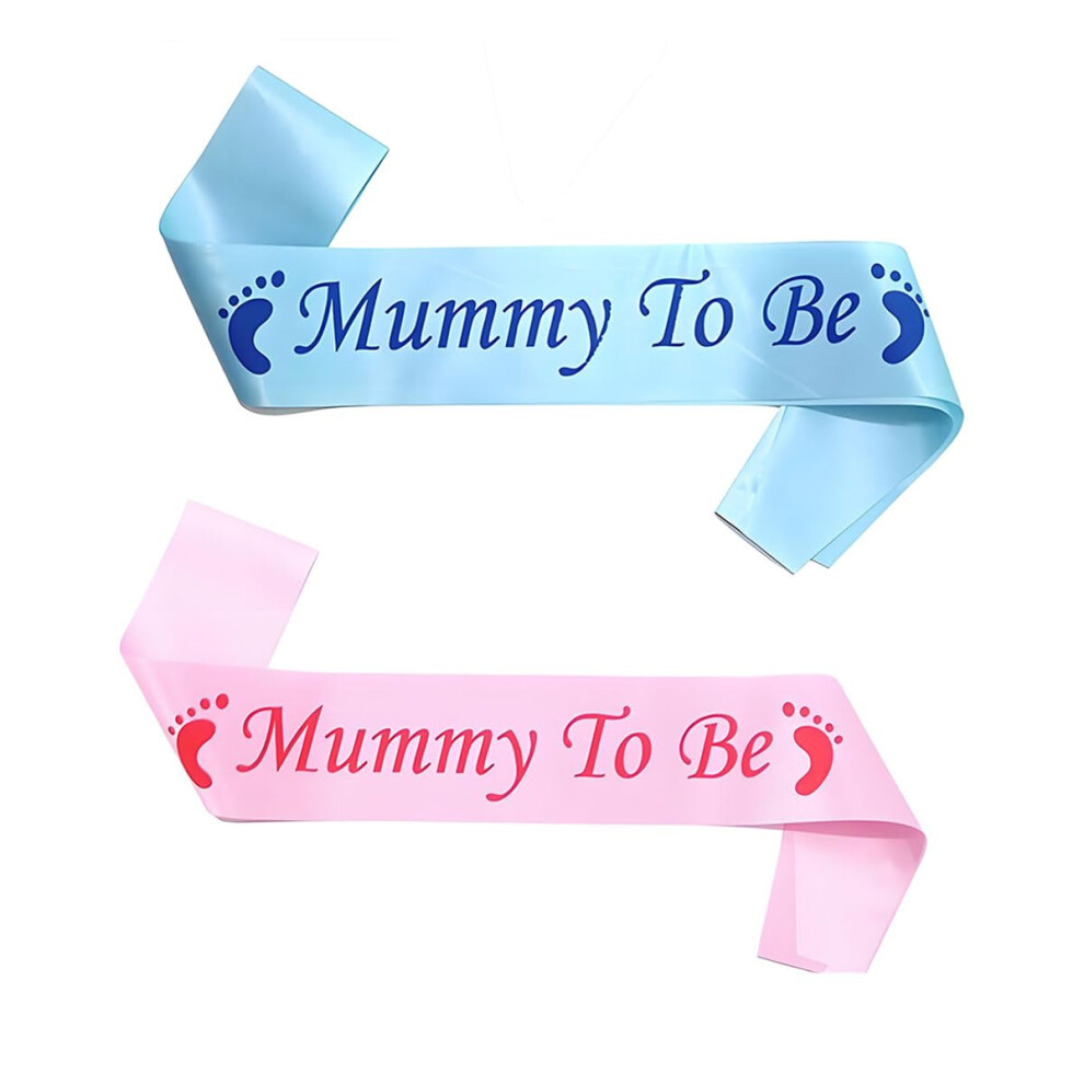 Satin Schärpe für werdende Mütter, Babyparty Dekoration, stilvolle Mama Schärpe in Rosa, 160 cm lang
