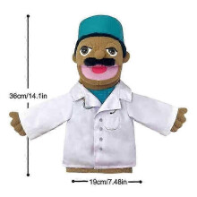 (doctor) Soft Plush Toy Hand Puppet Funny Puppets Toy Professional Character Hand Puppet,50% Offer
