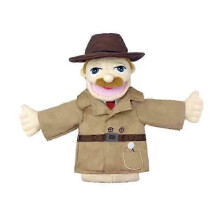 (detective) Soft Plush Toy Hand Puppet Funny Puppets Toy Professional Character Hand Puppet,50% Offer