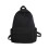 (Black) Backpack High School Students Backpack Large Capacity Travel Backpack Solid Color Schoolbag For Girls 1