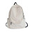 (White) Backpack High School Students Backpack Large Capacity Travel Backpack Solid Color Schoolbag For Girls 2