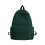(green) Backpack High School Students Backpack Large Capacity Travel Backpack Solid Color Schoolbag For Girls 1