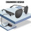 (Polarized Lenses) Sunglasses Earplugs with Microphone Wireless Bluetooth Headset Glasses Hands-Free In-Ear 2
