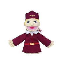 (stewardess) Soft Plush Toy Hand Puppet Funny Puppets Toy Professional Character Hand Puppet,50% Offer