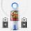 (Blue) Portable Mini Portable Fruit Juicer Household USB Charging Juicer Automatic Fruit Blender 2