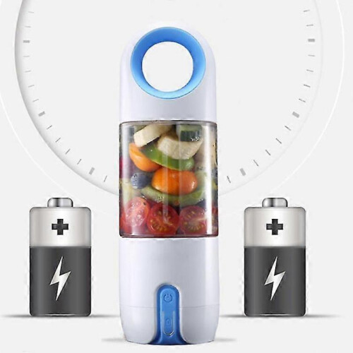 (Pink) Portable Mini Portable Fruit Juicer Household USB Charging Juicer Automatic Fruit Blender 1