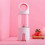 (Blue) Portable Mini Portable Fruit Juicer Household USB Charging Juicer Automatic Fruit Blender 3