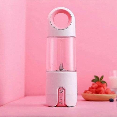(Blue) Portable Mini Portable Fruit Juicer Household USB Charging Juicer Automatic Fruit Blender 2