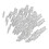 100pcs Transparent Plastic Arrow Nocks, 3.2cm, Lightweight 16