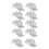 100pcs Transparent Plastic Arrow Nocks, 3.2cm, Lightweight 1