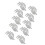 100pcs Transparent Plastic Arrow Nocks, 3.2cm, Lightweight 13