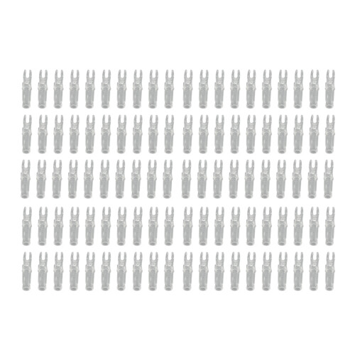 100pcs Transparent Plastic Arrow Nocks, 3.2cm, Lightweight 1