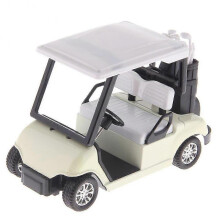 (White) Golf Cart Model 1/20 Scale Alloy Golf Cart Diecast Pull Back Car Model Kids Toy Collectible Multi-color Optional