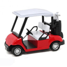 (Red) Golf Cart Model 1/20 Scale Alloy Golf Cart Diecast Pull Back Car Model Kids Toy Collectible Multi-color Optional