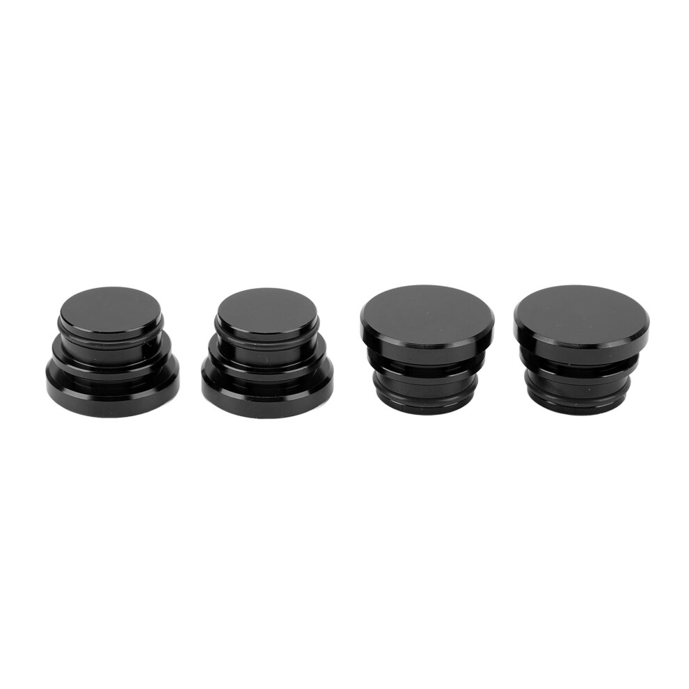 4 Pcs Aluminium Socket Caps For 12V Cigarette Lighter - Black 8281338811588