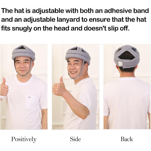 Comfortable Protective Helmet for Seniors - Lightweight Headgear for Fall Protection, Adjustable Size, Durable Material 1