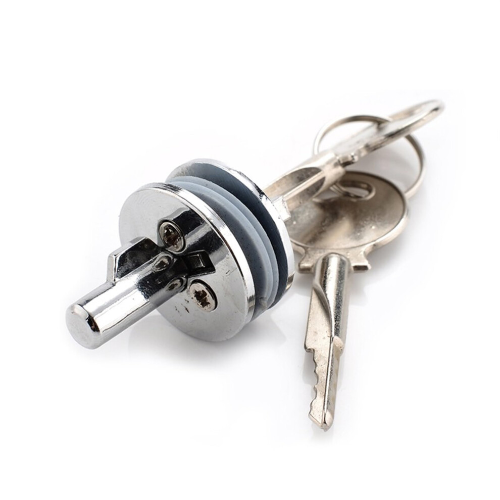 Zinc Alloy Glass Lock For Sliding Glass Showcase Door, Cylinder Lock Hardware, 1 Piece, Durable And Secure Design 6947110974668