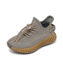 (28, Brown) Kids Sneakers Breathable Running Shoes Fashion Sport Shoes Yj1006